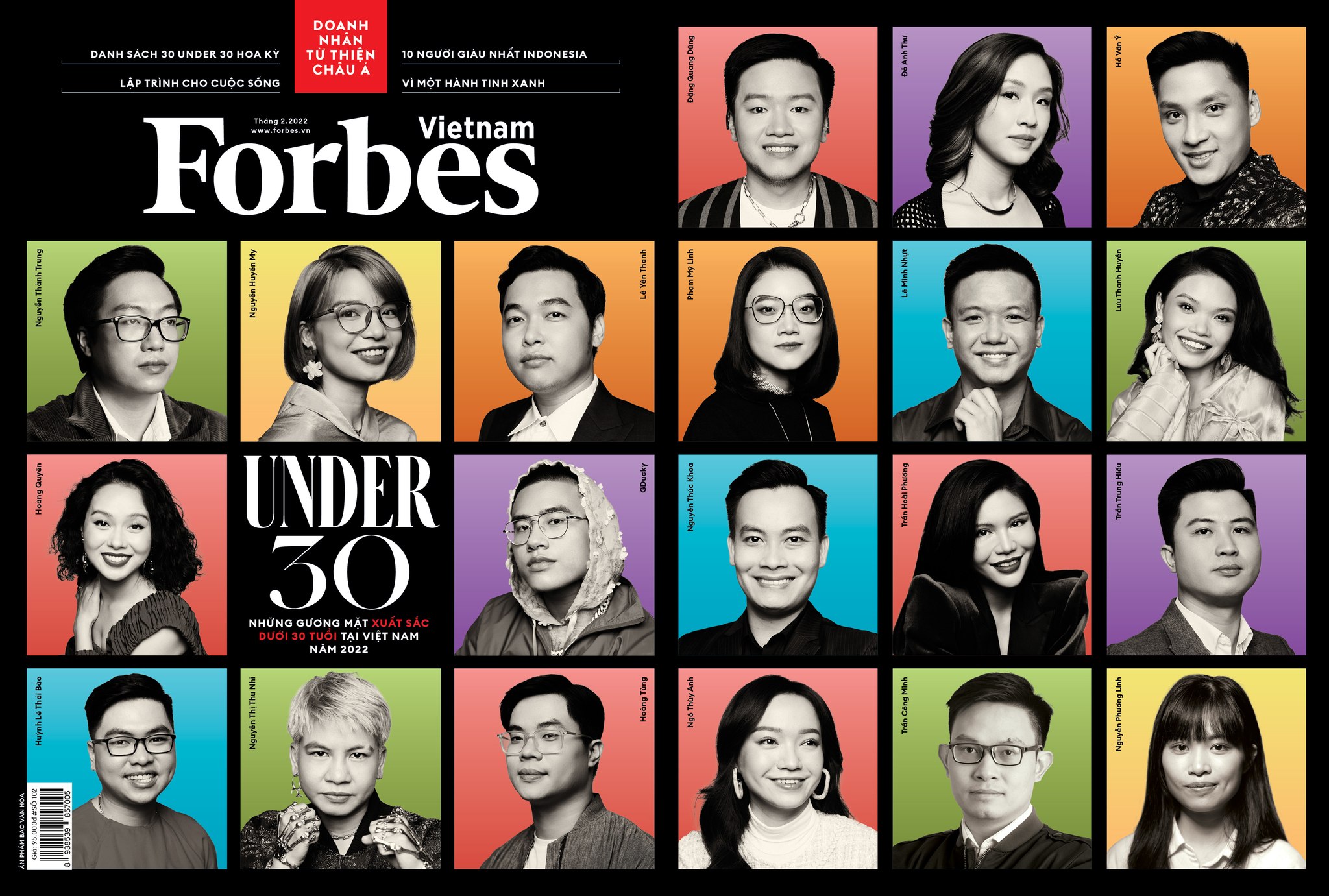 Những gương mặt được vinh danh bởi Forbes Việt Nam năm 2022